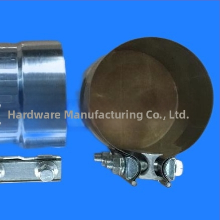 Nerezový redukčný spona pre výfukový systém – prepojenie potrubia auta, nominálny priemer 127×132, upevňovací priemer 125×130, hrúbka 0,5 mm