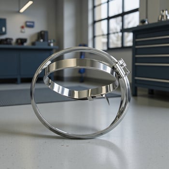 Неръждаема стомана: клип със шнурова стяга за водопроводни тръби с прахоуловител – ръчно уплътняване, марка Giti