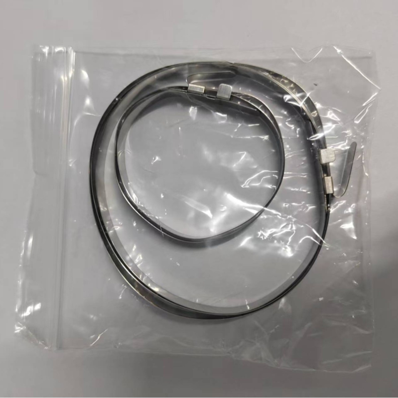 Неръждаема стомана: клип със шнурова стяга за водопроводни тръби с прахоуловител – ръчно уплътняване, марка Giti