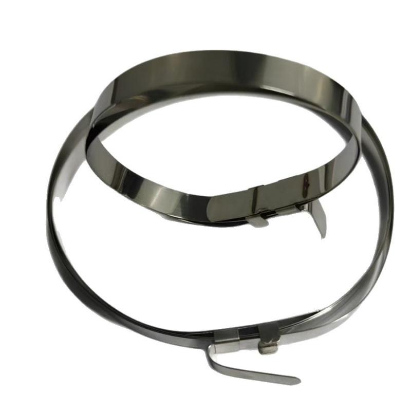 Неръждаема стомана: клип със шнурова стяга за водопроводни тръби с прахоуловител – ръчно уплътняване, марка Giti