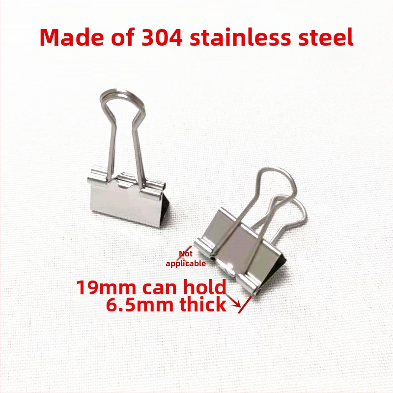 Κλιπ δοβέιλ μακράς ουράς από ανοξείδωτο χάλυβα 304, μοντέλο 5#, μέγιστη θερμοκρασία 150°C