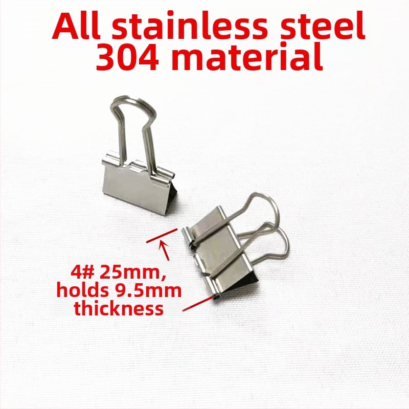 Κλιπ δοβέιλ μακράς ουράς από ανοξείδωτο χάλυβα 304, μοντέλο 5#, μέγιστη θερμοκρασία 150°C