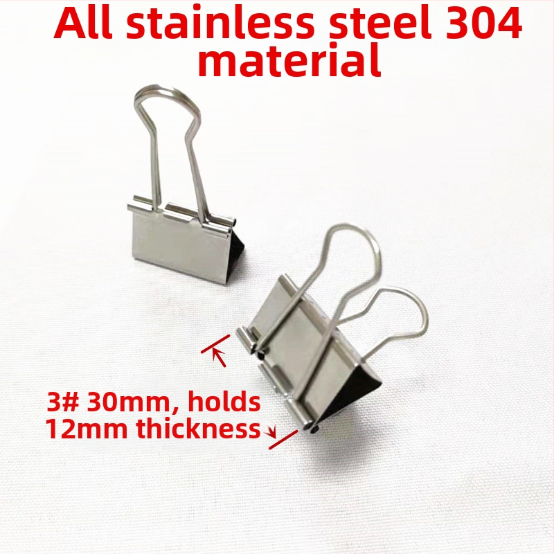 Κλιπ δοβέιλ μακράς ουράς από ανοξείδωτο χάλυβα 304, μοντέλο 5#, μέγιστη θερμοκρασία 150°C