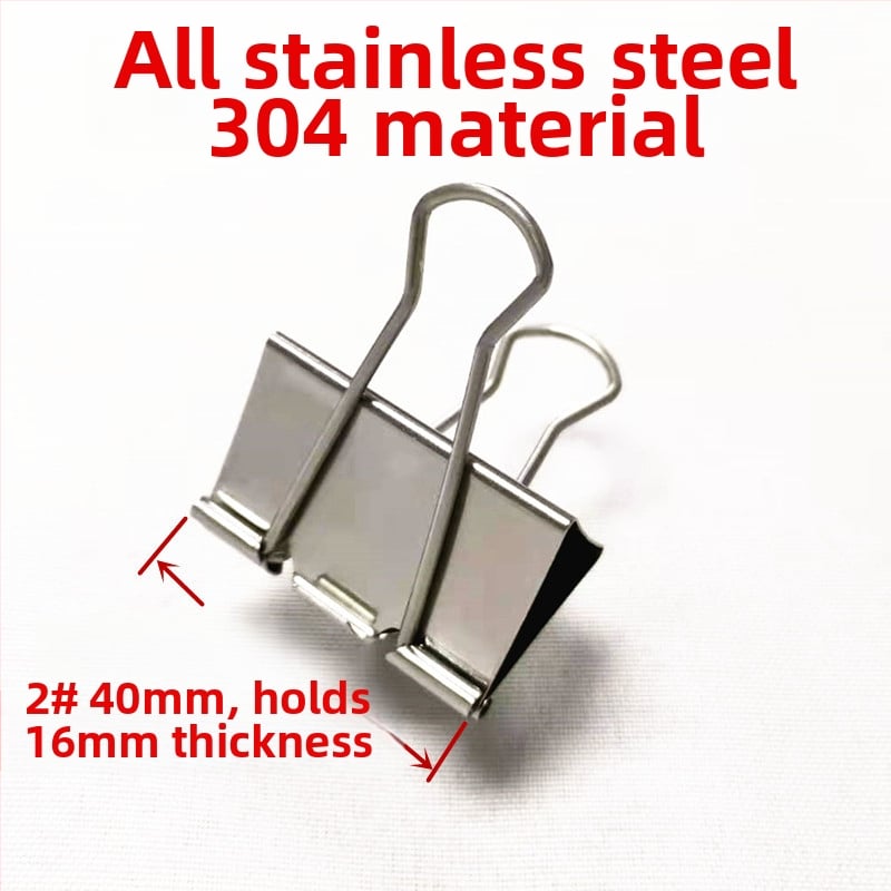 Κλιπ δοβέιλ μακράς ουράς από ανοξείδωτο χάλυβα 304, μοντέλο 5#, μέγιστη θερμοκρασία 150°C