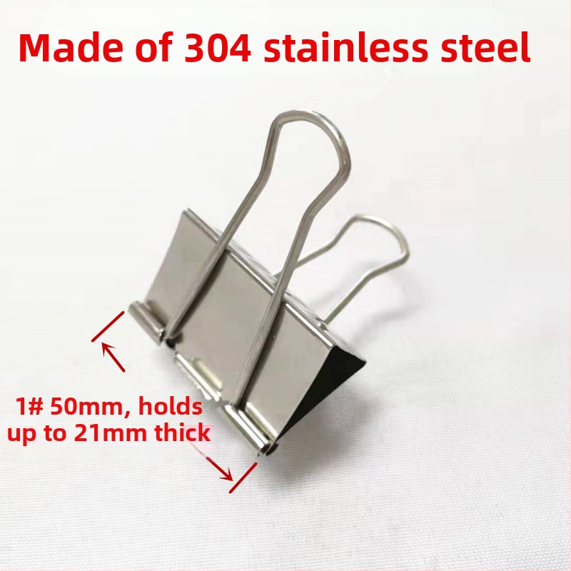 Κλιπ δοβέιλ μακράς ουράς από ανοξείδωτο χάλυβα 304, μοντέλο 5#, μέγιστη θερμοκρασία 150°C