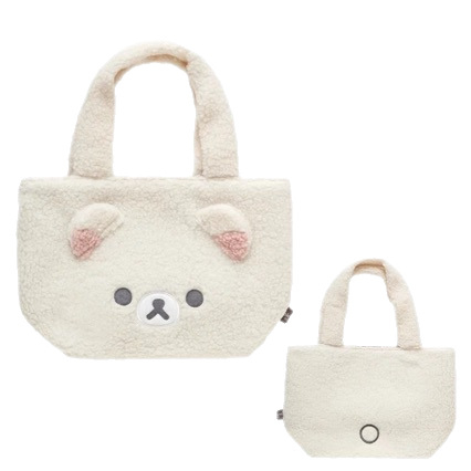 Rilakkuma pliš torbica za ručni obrok – casual stil, materijal tkanina, podstava platno, otvoren vrh, velika zapremina, za svakodnevnu upotrebu i putovanja