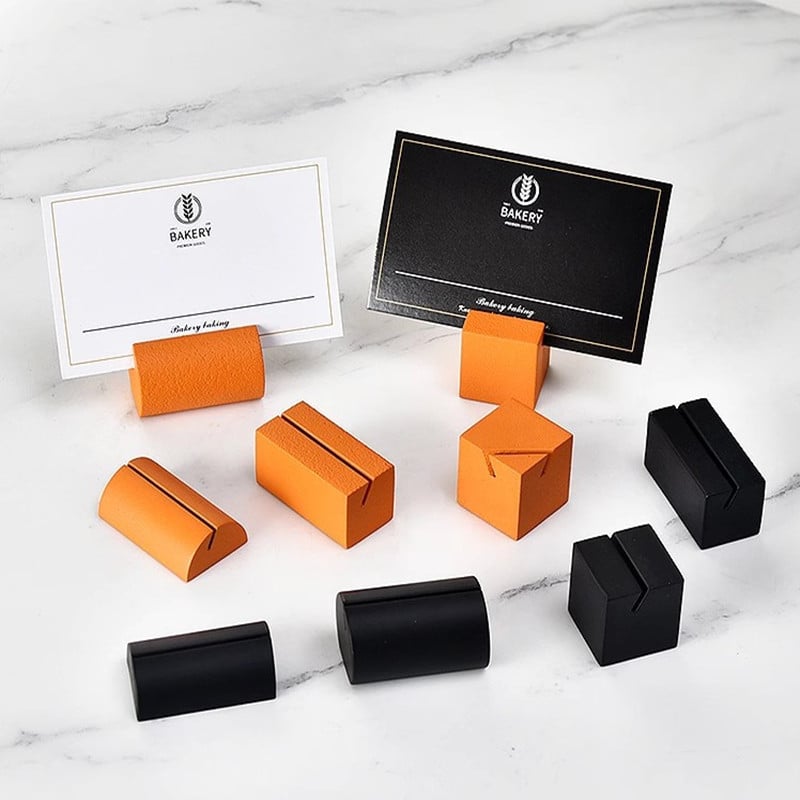 Държач за меню за хотел от неръждаема стомана – вертикален дисплей, модел 9580, за табелки за маса и визитки