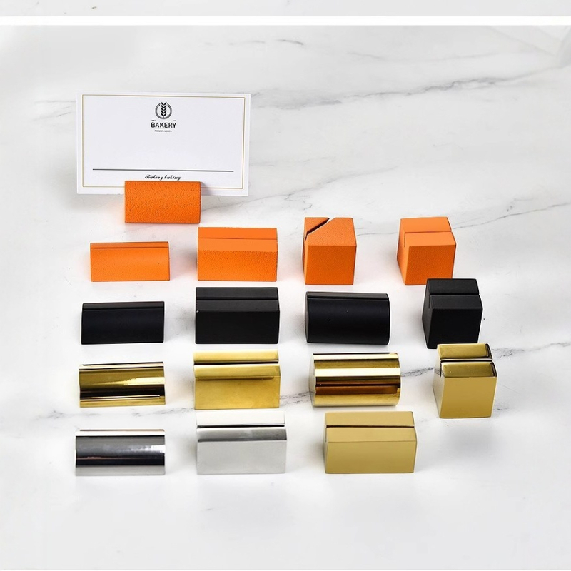 Държач за меню за хотел от неръждаема стомана – вертикален дисплей, модел 9580, за табелки за маса и визитки