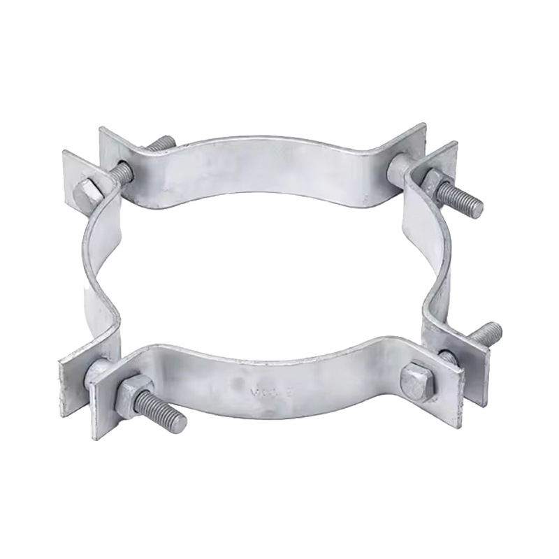 Inel plat din fier pentru fixare, galvanizat la cald, pentru panouri publicitare și indicatoare rutiere, brand Quan Hao; diametru nominal 8–16 mm; diametru de fixare 12–700 mm; aplicație: energie fotovoltaică