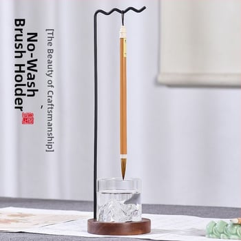 Kovový multifunkčný stojan na perá a štetce s visiacim držiakom (bez tlače loga, bez personalizácie)