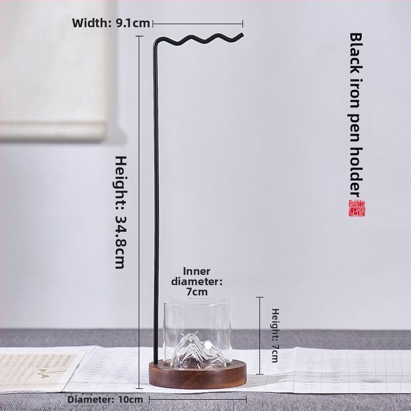 Kovový multifunkčný stojan na perá a štetce s visiacim držiakom (bez tlače loga, bez personalizácie)