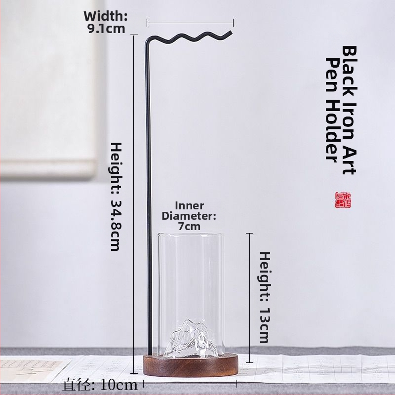 Kovový multifunkčný stojan na perá a štetce s visiacim držiakom (bez tlače loga, bez personalizácie)