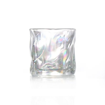 Set de pahare pentru whisky, material din sticlă, capacitate 101-200 ml, stil japonez cu decolorare, ambalat într-o cutie din carton.