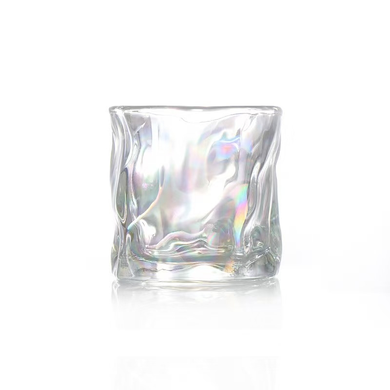 Set de pahare pentru whisky, material din sticlă, capacitate 101-200 ml, stil japonez cu decolorare, ambalat într-o cutie din carton.