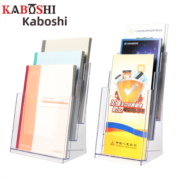 Kaboss akrylový stolný stojan na zobrazenie - viacvrstvový stojan pre katalógy a letáky
