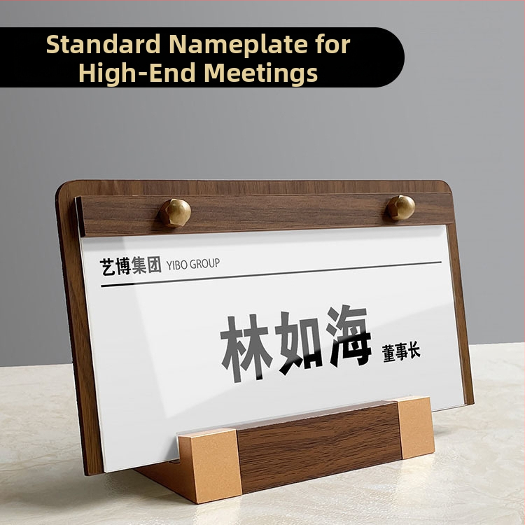 Akrylový stolný stojan na vizitky a menovky — značka Luton; Materiál: akrylové sklo; Kategória: promo displej; Štýl: stolný