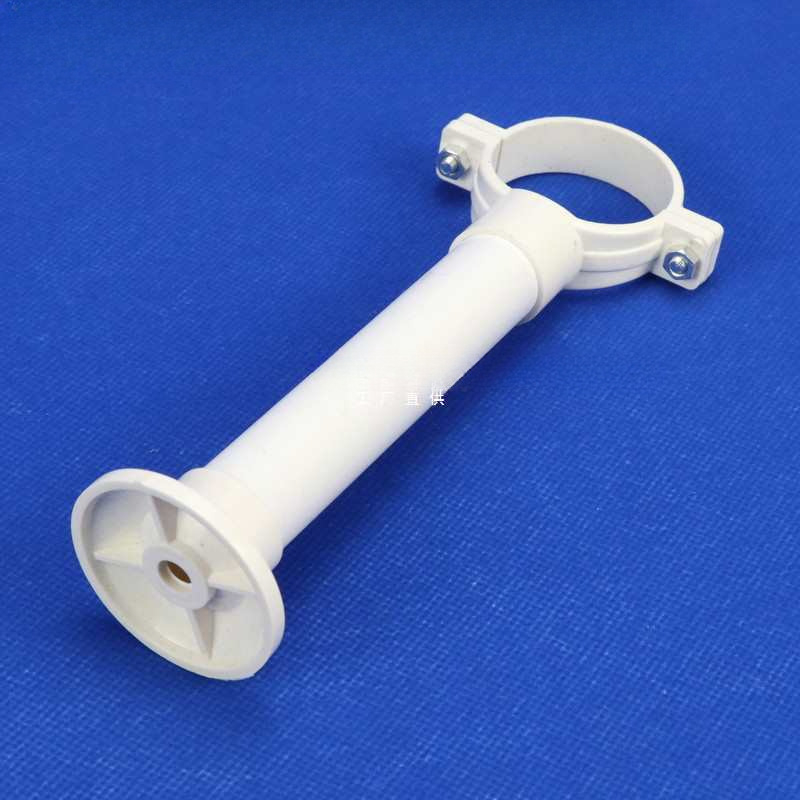 Colier PVC pentru conducte de apă și canalizare – clemă din plastic cu extensie, cu picioare lungi