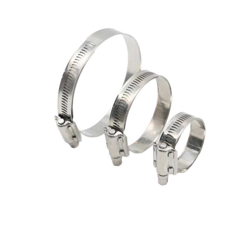 Colier de furtun din oțel inoxidabil 304, întărit, cu garnitură internă, clemă americană, Hengda; pentru automobile, marină, industrie de mașini, aviație, irigații, industrie chimică.