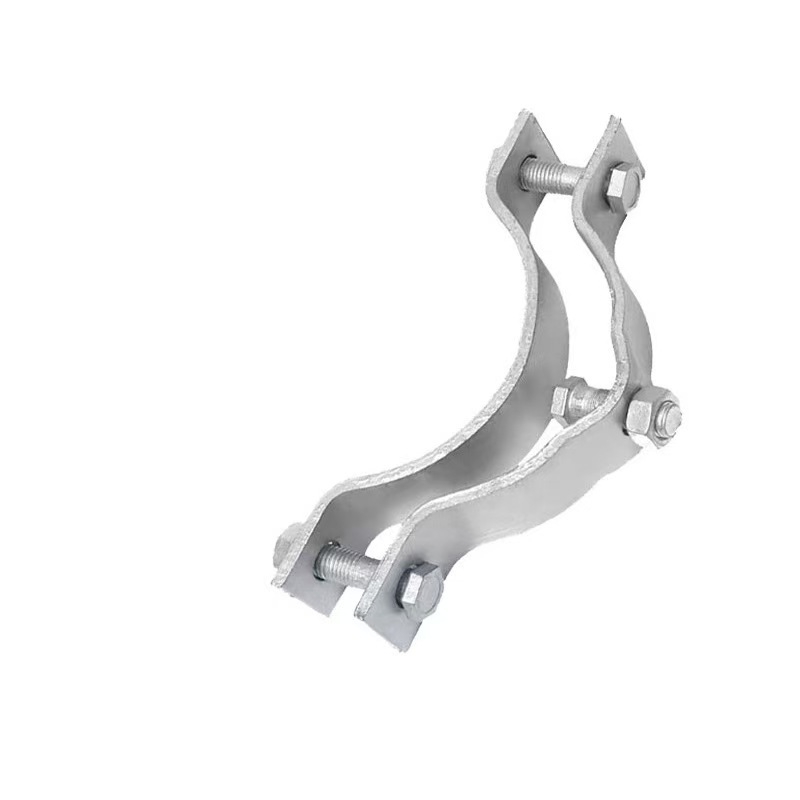 U-образна халка от поцинковано плоско желязо за електрическо оборудване, номинален диаметър 150 мм, диаметър на захващане 12,7–426 мм