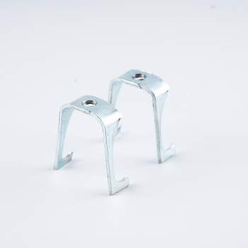 U-typ držiak pre káblové potrubie, s závitovou vešiačkou, dvojitý hák, pozinkovaný upevňovací držiak rúry