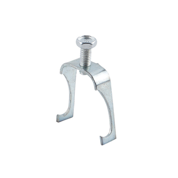 U-typ držiak pre káblové potrubie, s závitovou vešiačkou, dvojitý hák, pozinkovaný upevňovací držiak rúry