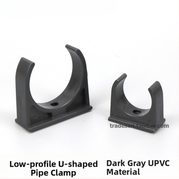 PVC U-tvarovaná svorka na vodovodné rúry so sedlovým dizajnom