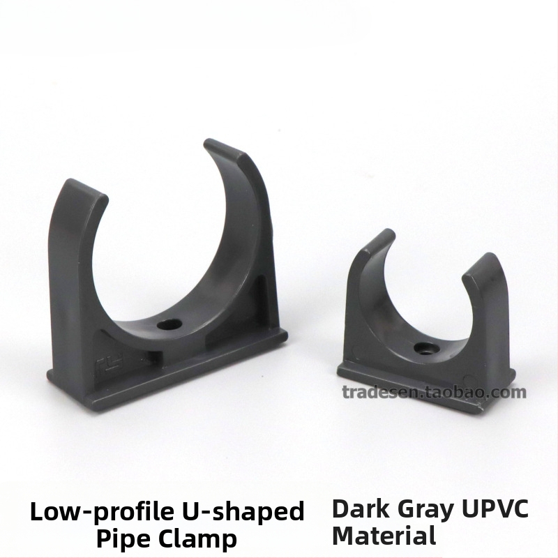 PVC U-tvarovaná svorka na vodovodné rúry so sedlovým dizajnom