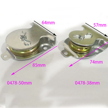 Vasból készült egyetlen görgő a függesztéshez, csápos görgő, nylon/ötvözet kivitel, 38,50 mm, Zhang Daxin Márka