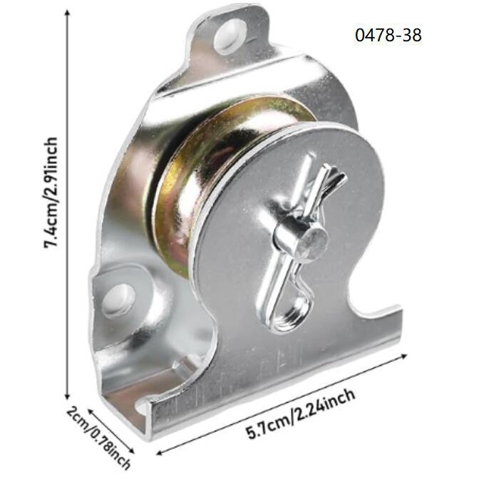 Vasból készült egyetlen görgő a függesztéshez, csápos görgő, nylon/ötvözet kivitel, 38,50 mm, Zhang Daxin Márka