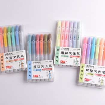 DS-805S Set od 6 Markera za označavanje s lakšim pritiskanjem, nagnuti vrh, plastično kućište