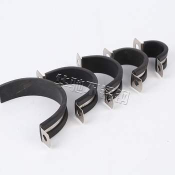 Nerezová U-členská svorka na rúry pre káble, 304, s nastaviteľnými nominálnymi a upínacími priemermi