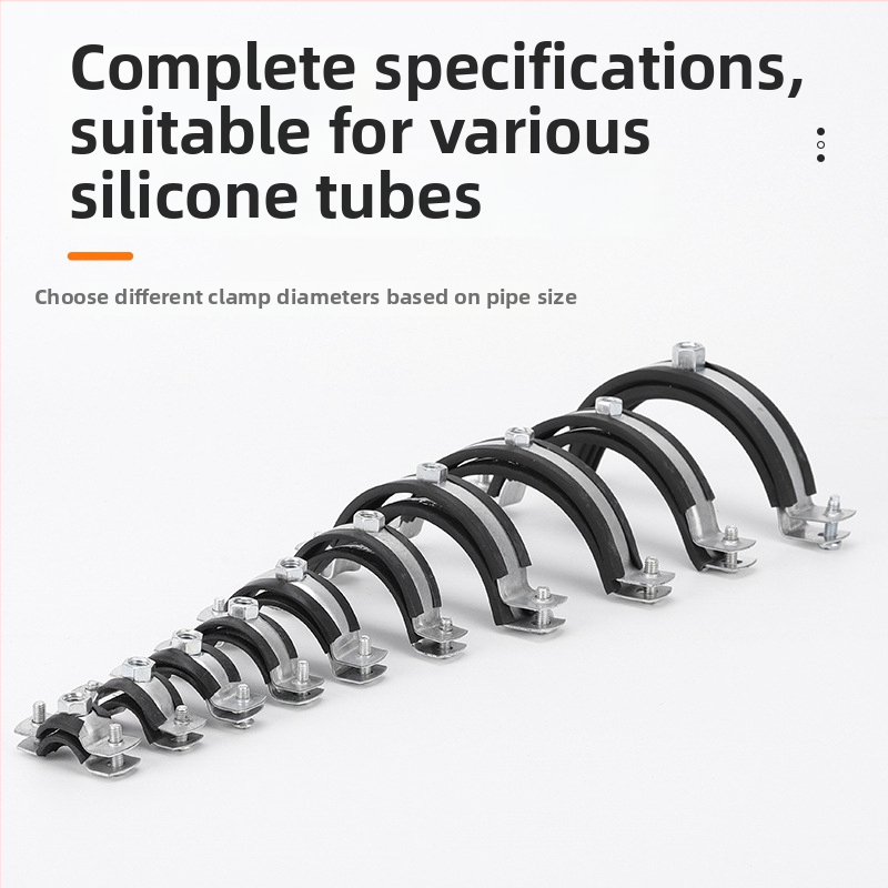 Železná ťažká potrubná svorka, prispôsobiteľná, kód produktu Jx-08191