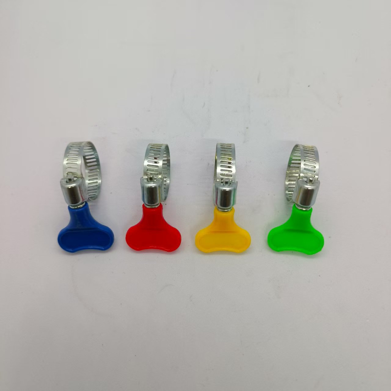 Spona za crijevo plinovoda s plastičnom ručkom, galvanizirana, ručno stezanje