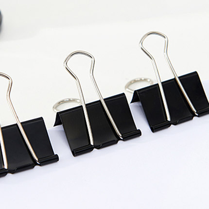 Μεταλλικός κλιπ φακέλων για έγγραφα, φοιτητικές εργασίες, υλικά γραφείου, τιμολόγια και αποδείξεις