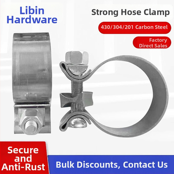 Libin spona z nerezovej ocele 304, vhodná pre trubky, robustná pre hardware