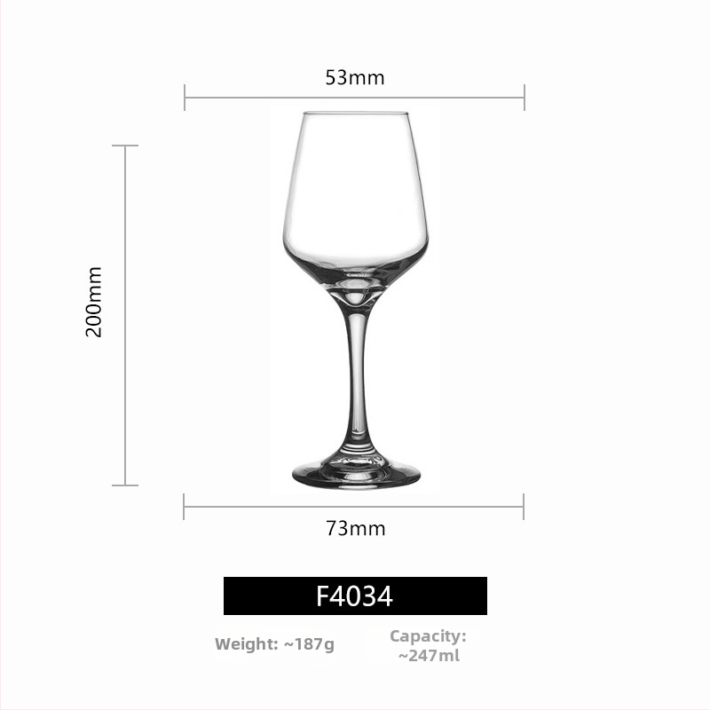 Libbey visoka čaša za vino, staklo, 301–400 ml