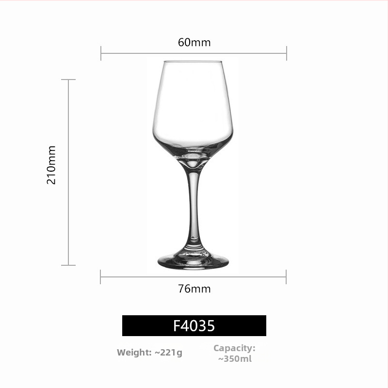 Libbey visoka čaša za vino, staklo, 301–400 ml