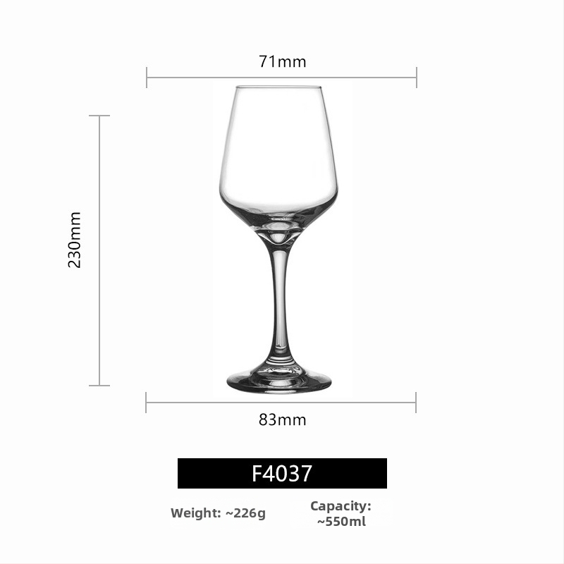Libbey visoka čaša za vino, staklo, 301–400 ml