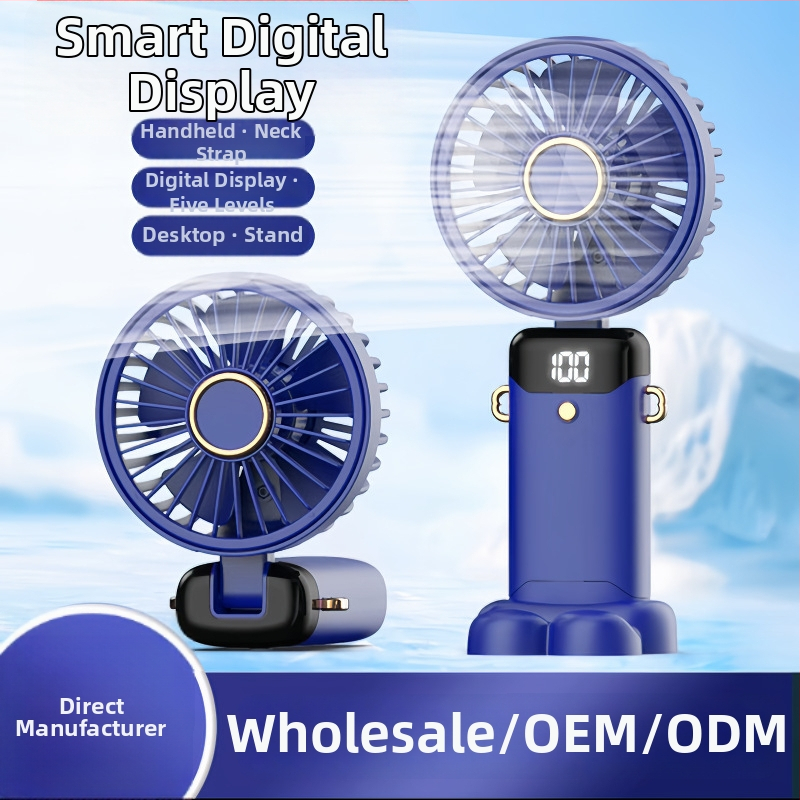 Ručný ventilátor, PP materiál, tichý, pre študentov, cestovanie, kancelária, internát, služobné cesty