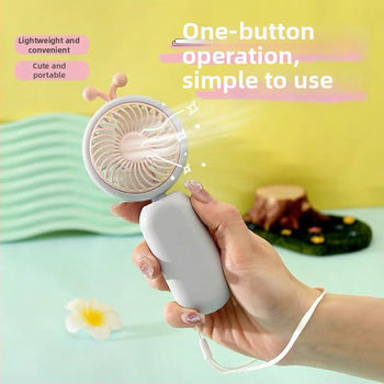 Ručný USB ventilátor – plastová konštrukcia, multifunkčný, ideálny do kancelárie a na cestovanie