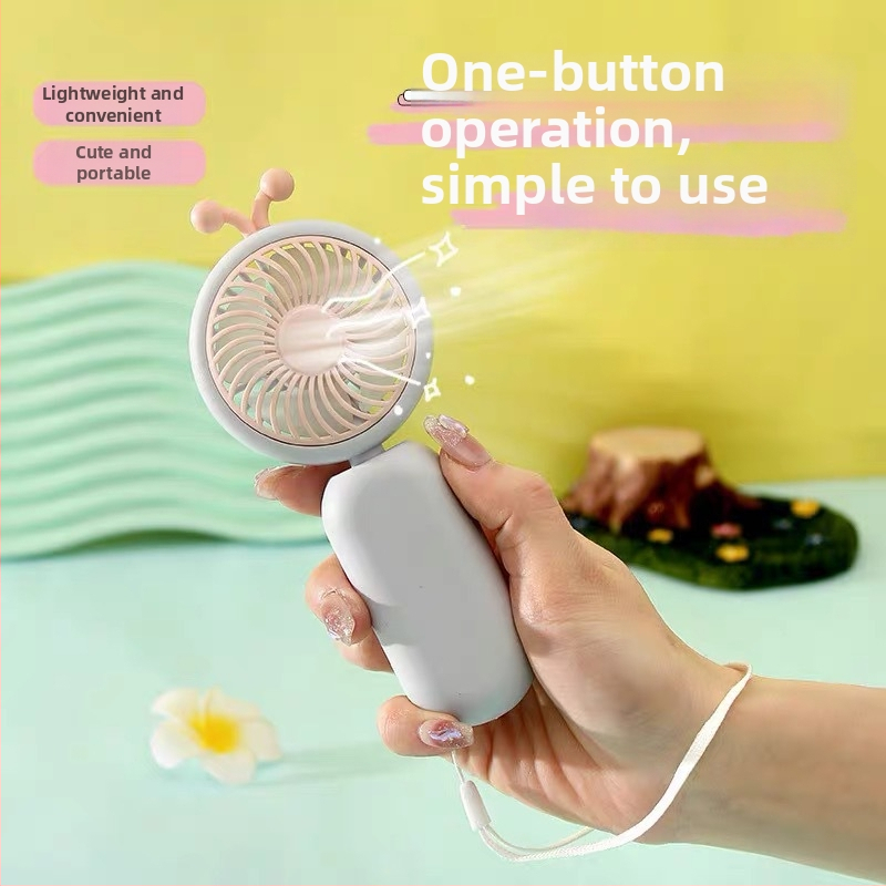 Ručný USB ventilátor – plastová konštrukcia, multifunkčný, ideálny do kancelárie a na cestovanie