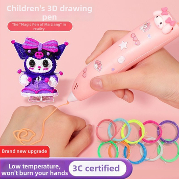 Detská 3D tlačová ceruzka s nízkou teplotou a štetkovým hrotom