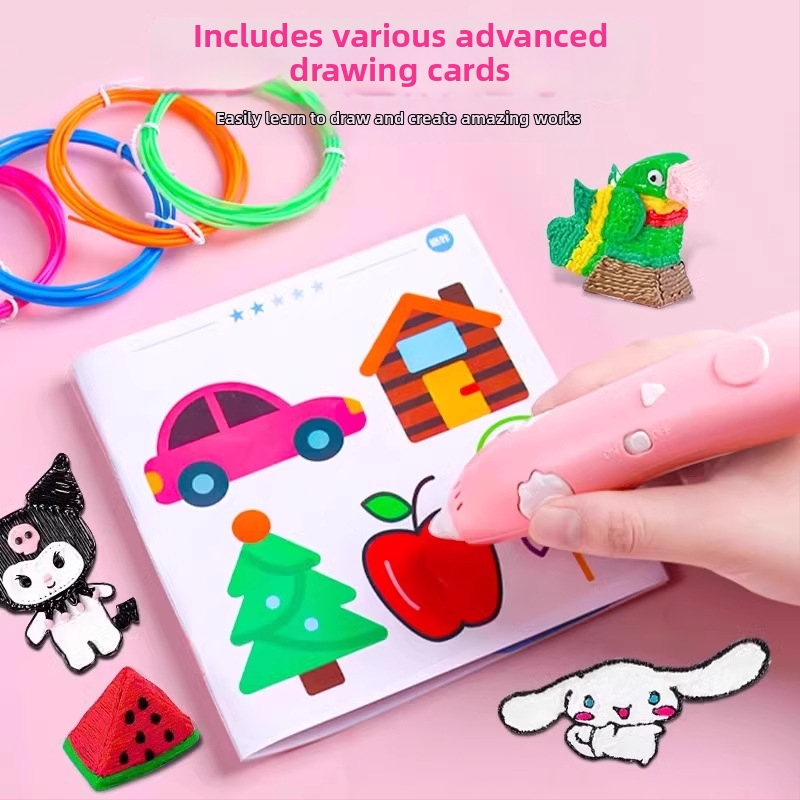 Detská 3D tlačová ceruzka s nízkou teplotou a štetkovým hrotom