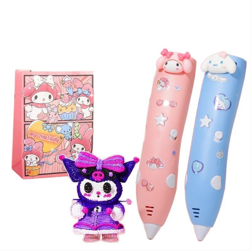 Detská 3D tlačová ceruzka s nízkou teplotou a štetkovým hrotom