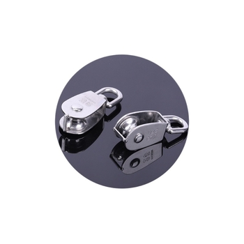 304 rozsdamentes acél görgő — egy- és kétsoros görgő emeléshez, drótkötél használatra