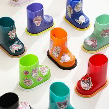 Настолен органайзер за четки за грим и моливи – ABS материал, кръгла форма, модел Small Boot, с лого