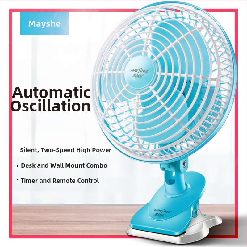 Meishier klips ventilator, DC četkasti motor, 3 lopatice, 220V AC, 2 brzine