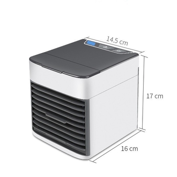 USB mini ventilator za hlađenje zraka, prijenosni stolni s 6 lopatica, četkasti motor, 3 brzine, 20W