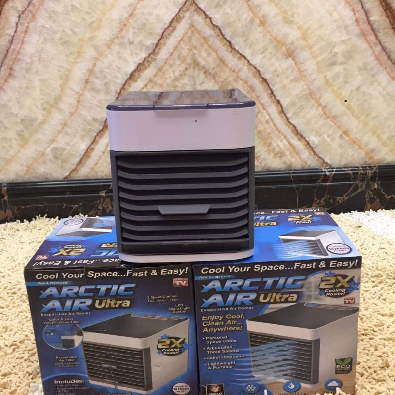 USB mini ventilator za hlađenje zraka, prijenosni stolni s 6 lopatica, četkasti motor, 3 brzine, 20W