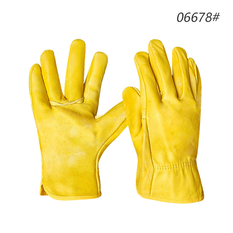 Rukavice na zváranie z ovčej kože s tepelnou izoláciou a ochranou proti popáleninám, pre zváranie, brúsenie a rezanie